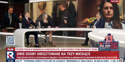 Tomasz Sakiewicz w Republice