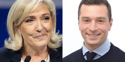 Marine Le Pen, Jordan Bardella - liderzy Zjednoczenia Narodowego