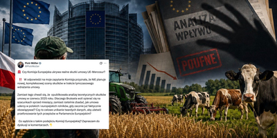 Müller alarmuje ws. umowy UE–Mercosur: "Komisja Europejska nie planuje nowej oceny skutków"