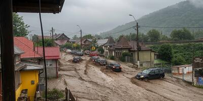 powódź błyskawiczna w Rumunii