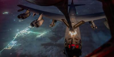 Amerykański bombowiec B-52 Stratofortress Sił Powietrznych USA