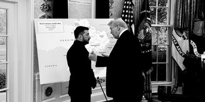 Wołodymyr Zełenski i Donald Trump