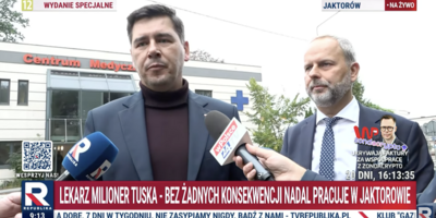 Posłowie PiS chcieli przeprowadzić kontrolę w przychodni, gdzie pracuje Kacprzyk. Wezwano policję