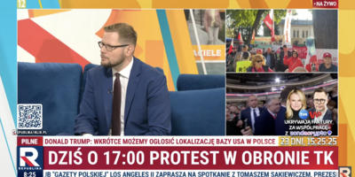 Michał Woś w Republice