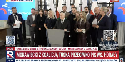 Jarosław Kaczyński komentuje wybór Horały na wicemarszałka