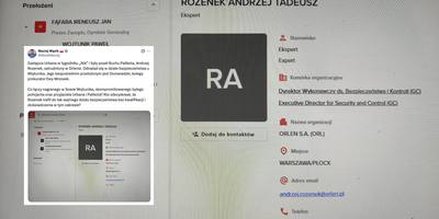 Maciej Wąsik o zatrudnieniu Andrzeja Rozenka w Orlenie
