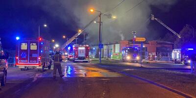 pożar Biedronki w Jastrzębiu Zdroju