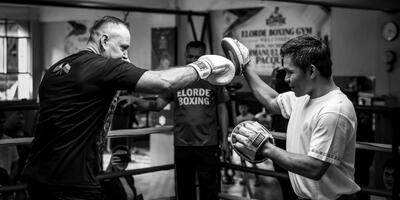 Prezydent Polski i wielokrotny mistrz świata Manny Pacquiao