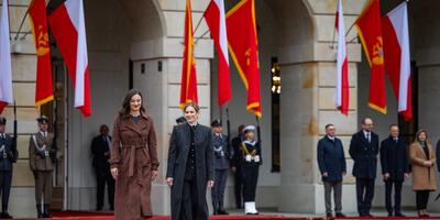 Marta Nawrocka z wyjątkowym gestem wobec Pierwszej Damy Czarnogóry. Wspólnie odwiedziły Łazienki Królewskie
