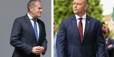 Donald Tusk i Karol Nawrocki