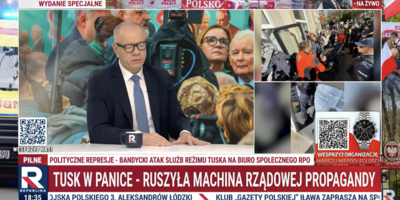 Jacek Sasin ostro skomentował w Republice interwencję policji przed Trybunałem Konstytucyjnym