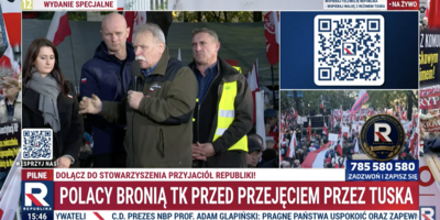 Adam Borowski na manifestacji przed TK: „Jesteśmy legionami prezydenckimi. Musimy naszego prezydenta obronić!”