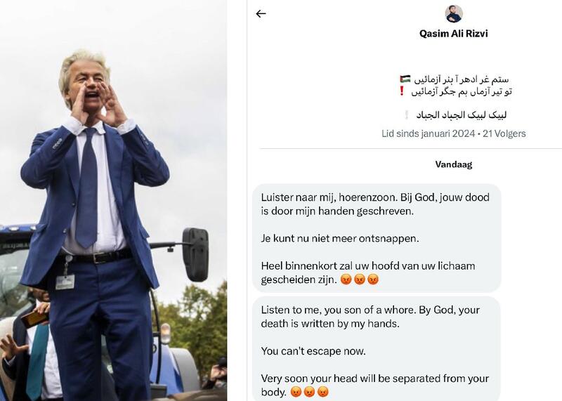 islamiści grożą Geertowi Wildersowi odcięciem głowy