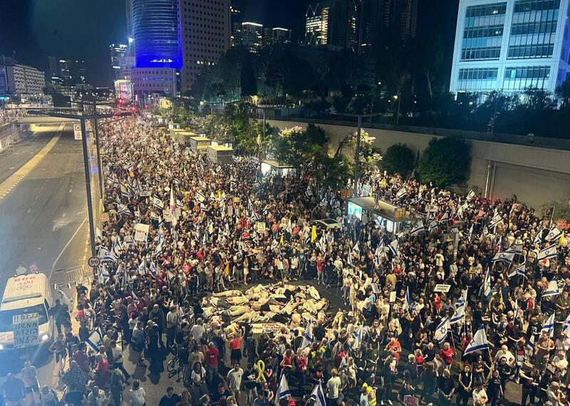 protest w Tel Awiwie