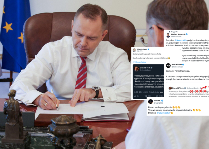 Politycy i internauci komentują decyzję Karola Nawrockiego