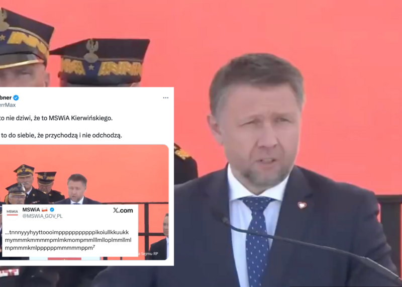 Wpadka MSWiA na X