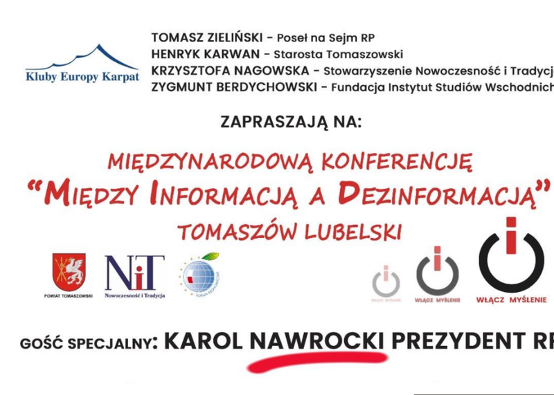 Konferencja o dezinformacji z udziałem prezydenta