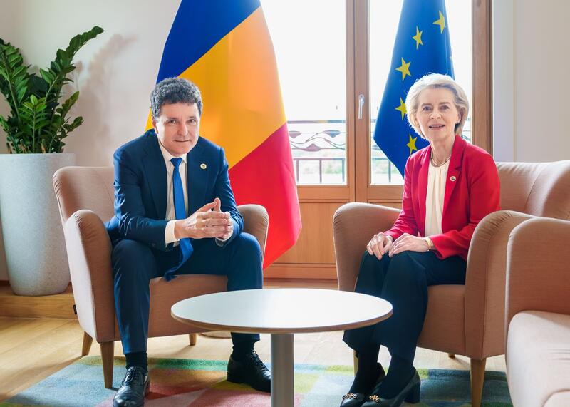 Nicusor Dan i von der Leyen