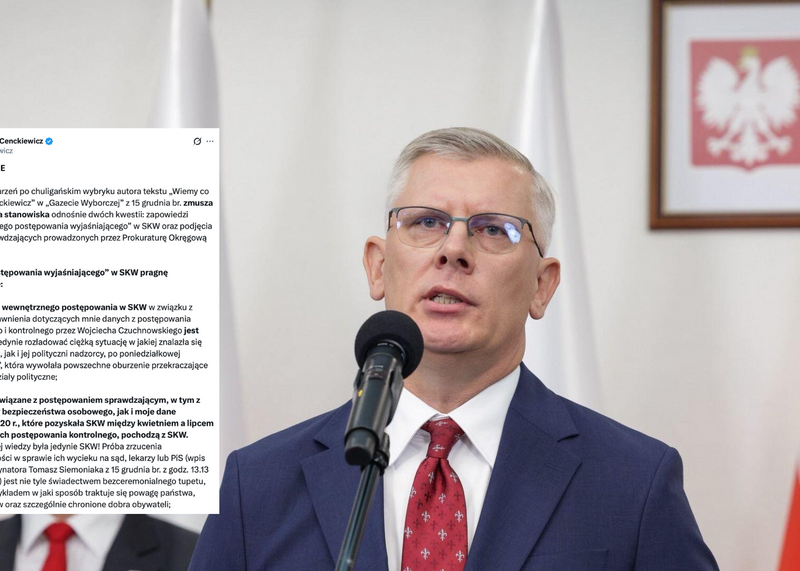 Cenckiewicz uderza w SKW i prokuraturę: „Postępowanie wyjaśniające jest fikcją”