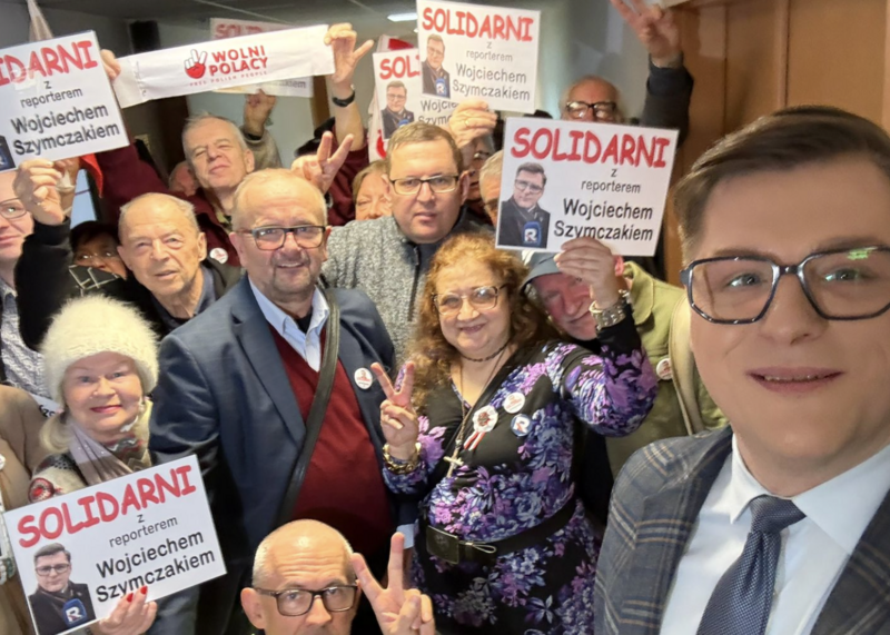 Wsparcie dla Wojciecha Szymczaka w procesie z tzw. „Babcią Kasią”