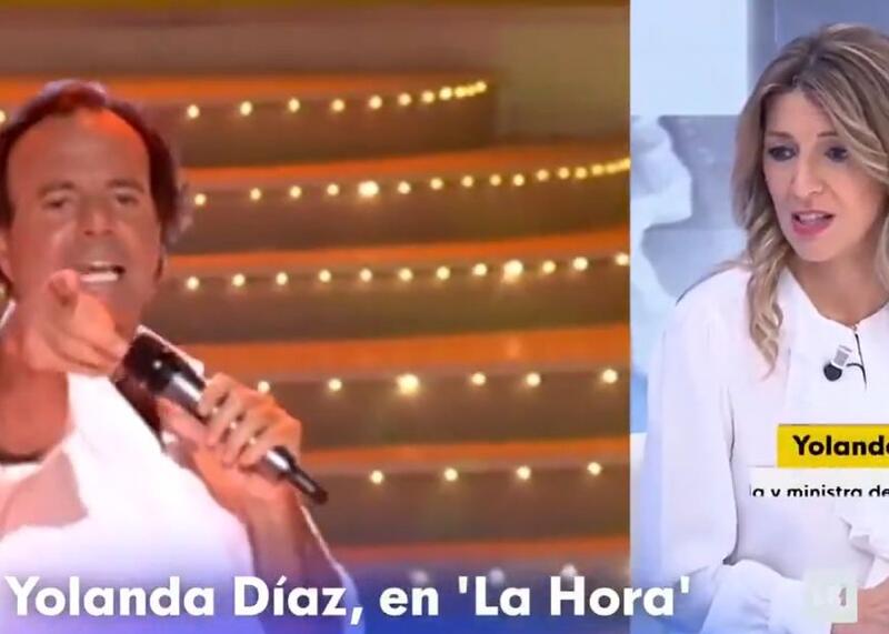 Yolanda Diaz i Julio Iglesias