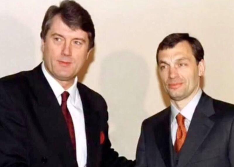 zdjęcie Juszczenki i Orbana