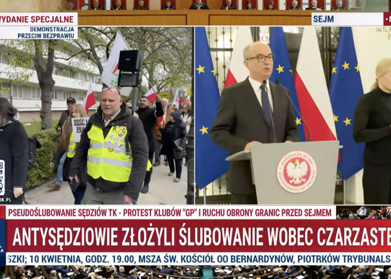 Skandal w Sejmie. Pseudoślubowanie sędziów TK