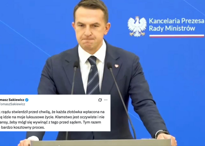 Sakiewicz odpowiada Szłapce po konferencji