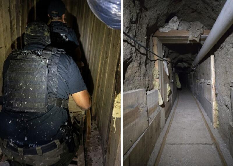 tunel przemytników narkotyków między USA a Meksykiem