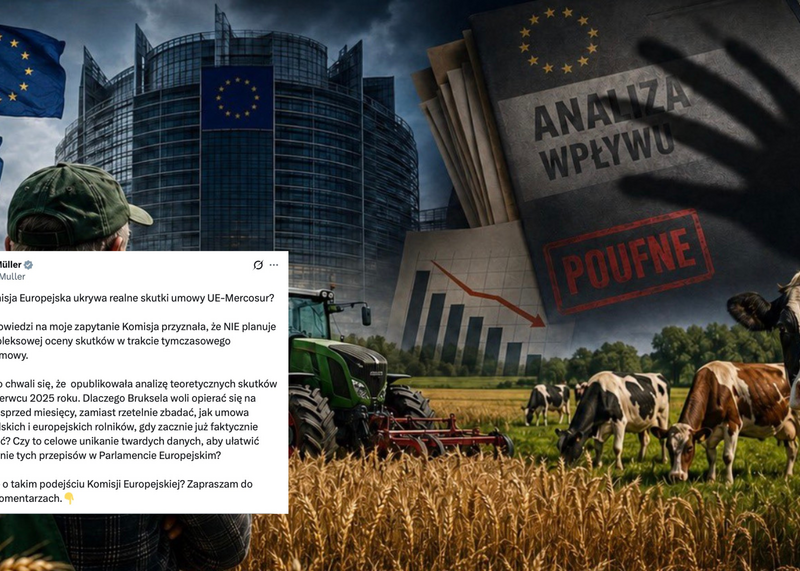 Müller alarmuje ws. umowy UE–Mercosur: "Komisja Europejska nie planuje nowej oceny skutków"