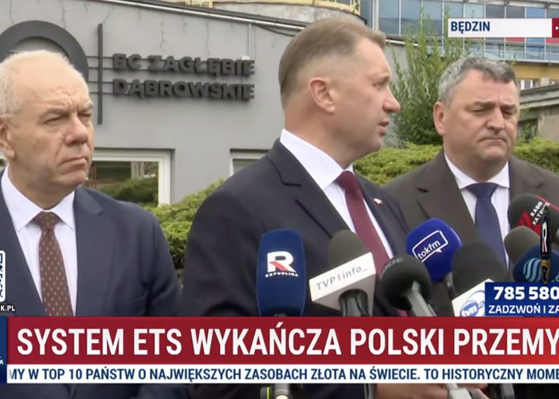Czarnek: „Bez odejścia z ETS-u tego po prostu nie będzie”. Kandydat PiS na premiera poparł inicjatywę prezydenta
