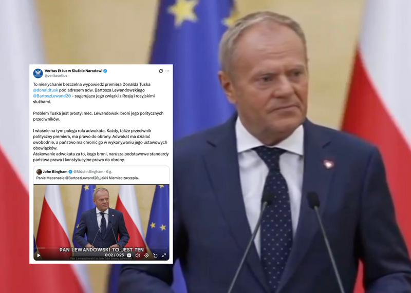 Prawnicy reagują na wypowiedź Donalda Tuska o Bartoszu Lewandowskim
