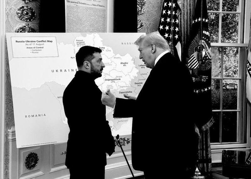 Wołodymyr Zełenski i Donald Trump