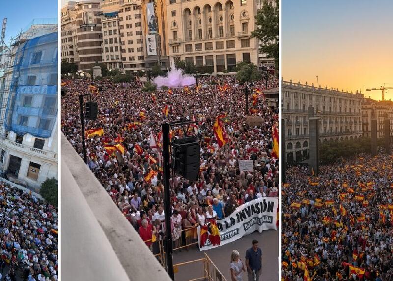 demonstracje w Hiszpanii