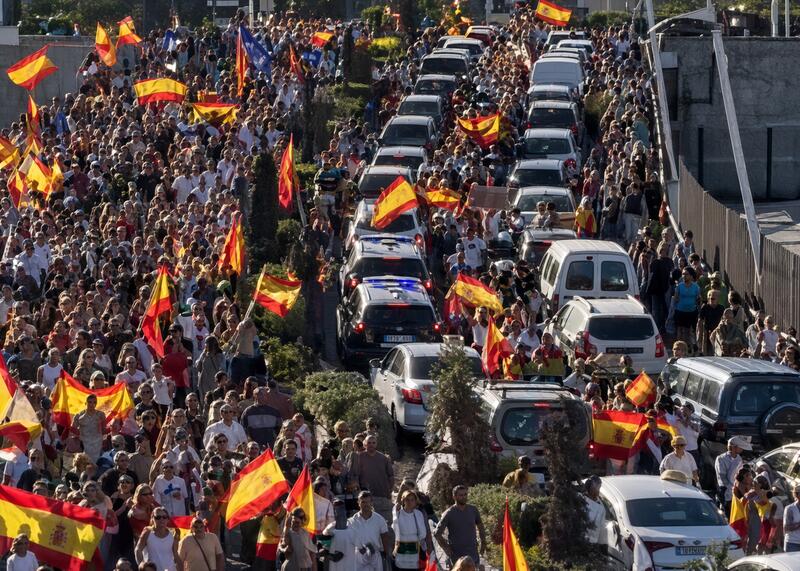 protesty w Hiszpanii - Ceuta