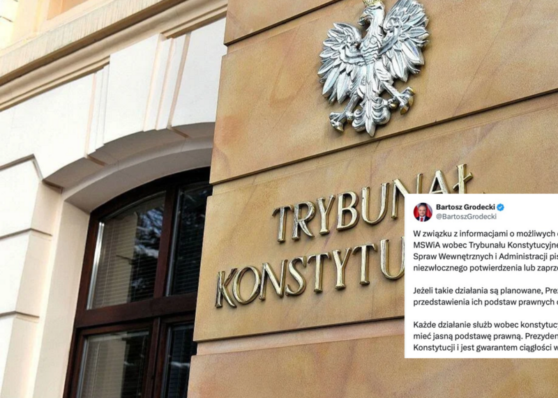 Bartosz Grodecki żąda wyjaśnień od MSWiA ws. TK