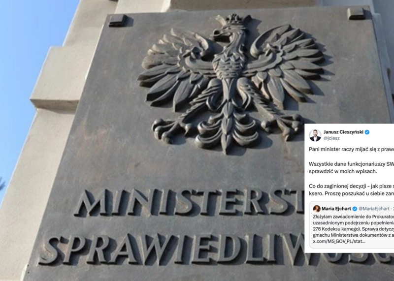 Janusz Cieszyński gasi Ejchart po zawiadomieniu do prokuratury. „Proszę poszukać u siebie”