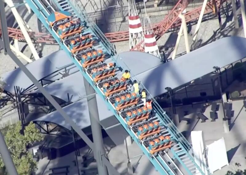 wypadek na rollercoasterze w USA
