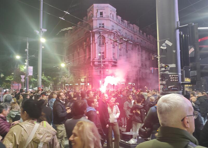 młodzież w Belgradzie