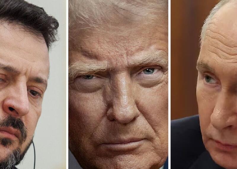 Zełenski, Trump, Putin