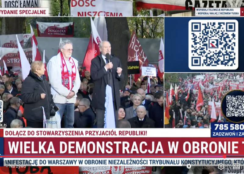 Macierewicz wzywa do wielkiej mobilizacji Polaków przed Marszem Niepodległości. „Niech nas będzie milion ludzi!”