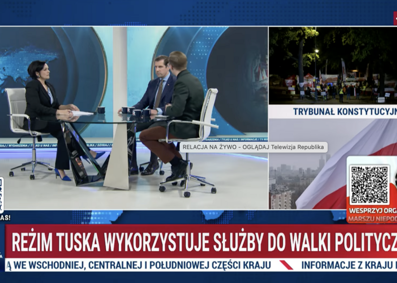 „W państwie Tuska przemoc została zalegalizowana”. Mocne słowa wieczornych gości Republiki po zatrzymaniu obrońcy TK