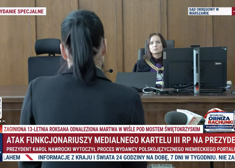 Zwrot w procesie Nawrockiego z Onetem. Sąd wskazał na rozbieżności w zeznaniach świadka