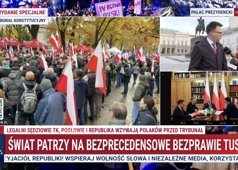 Hołownia kluczy po spotkaniu z prezydentem ws. TK: "Trzeba jeszcze dużo pracy politycznej"