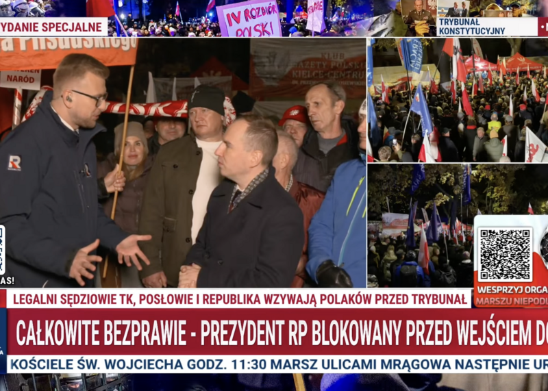 Andruszkiewicz w Republice przed TK: koalicjanci Tuska nie umyją rąk od tego, co się dzieje