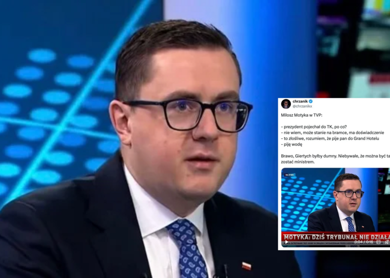 Żarty Motyki z prezydenta Nawrockiego w TVP w likwidacji. Internauci oburzeni: „Niewiarygodne, że można zostać ministrem”