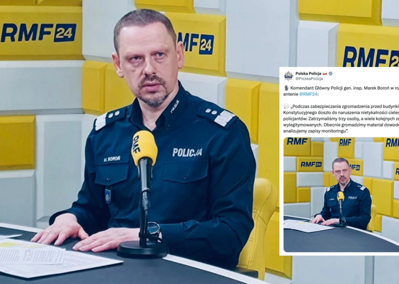 Szef policji zapowiada konsekwencje wobec protestujących pod TK. Trzy osoby zatrzymane!