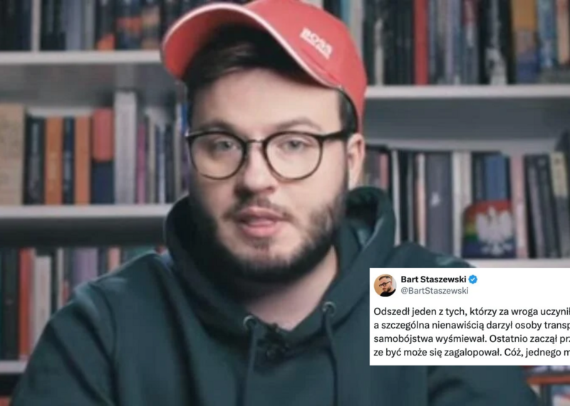 Burza po wpisie Barta Staszewskiego o śmierci Krysiaka