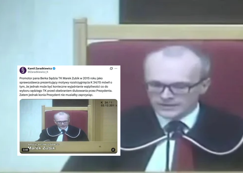 Promotor Berka mówił o prawie prezydenta do wyjaśniania wątpliwości. Sędzia SN przypomina wyrok TK z 2015 roku!