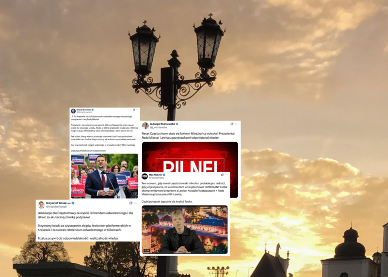 Polityczne trzęsienie ziemi w Częstochowie! Fala komentarzy po odwołaniu władz miasta. „Ciężki początek tygodnia dla koalicji Tuska”